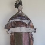 Japanese Raku Ceramic Lady - by Fontaine and Negris, Ile d'orleans, Quebec City.